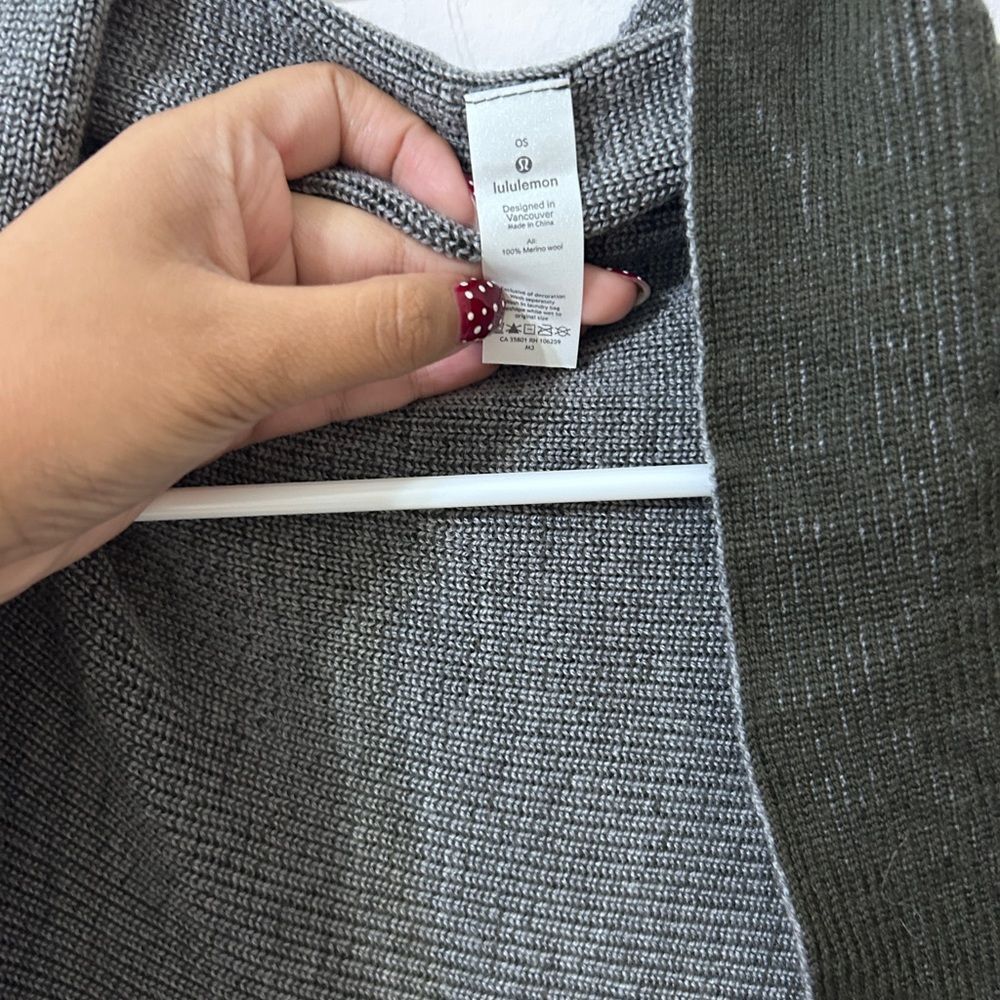 Lululemon Wool Pancho / Cardigan - Picture 3 of 4
